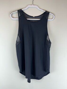 Lululemon Mesh Scape Black Sculpt Athletic Athleisure Workout Tank Top II 10
